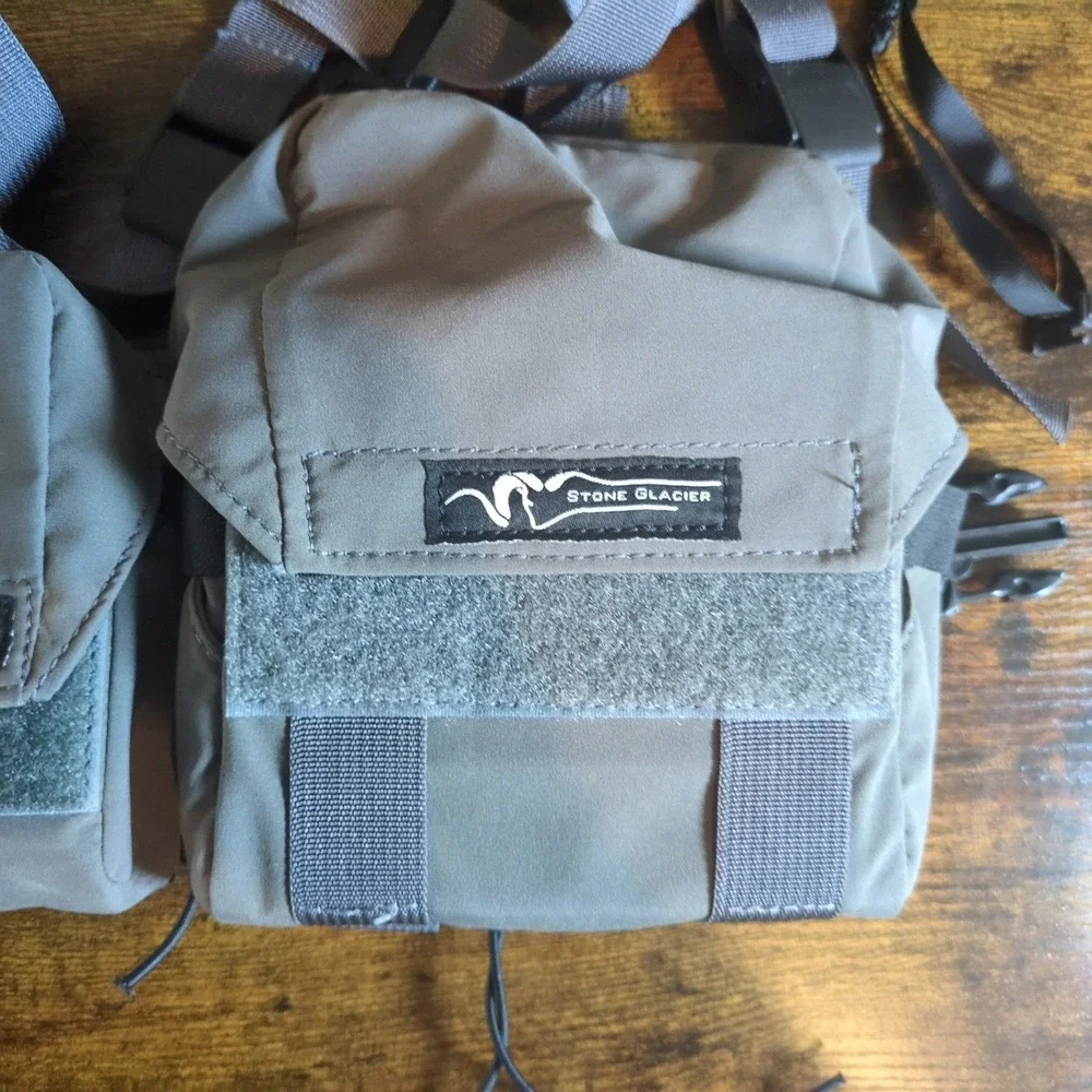 Stone Glacier Skyline Bino and Range Finder Harness Grey Made in USA Hunting